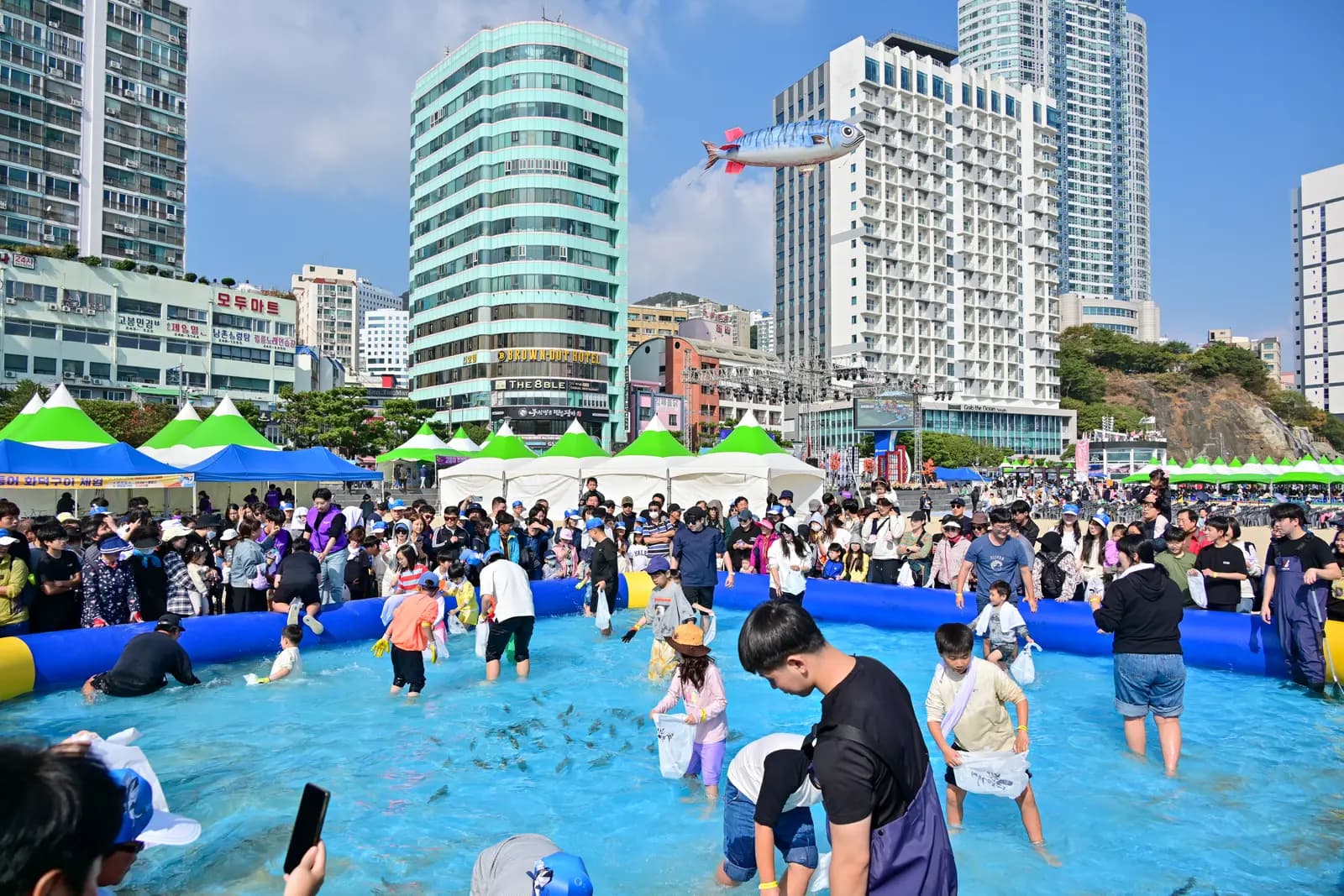 제14회(2023) 부산고등어축제 — 맨손 고등어 잡기